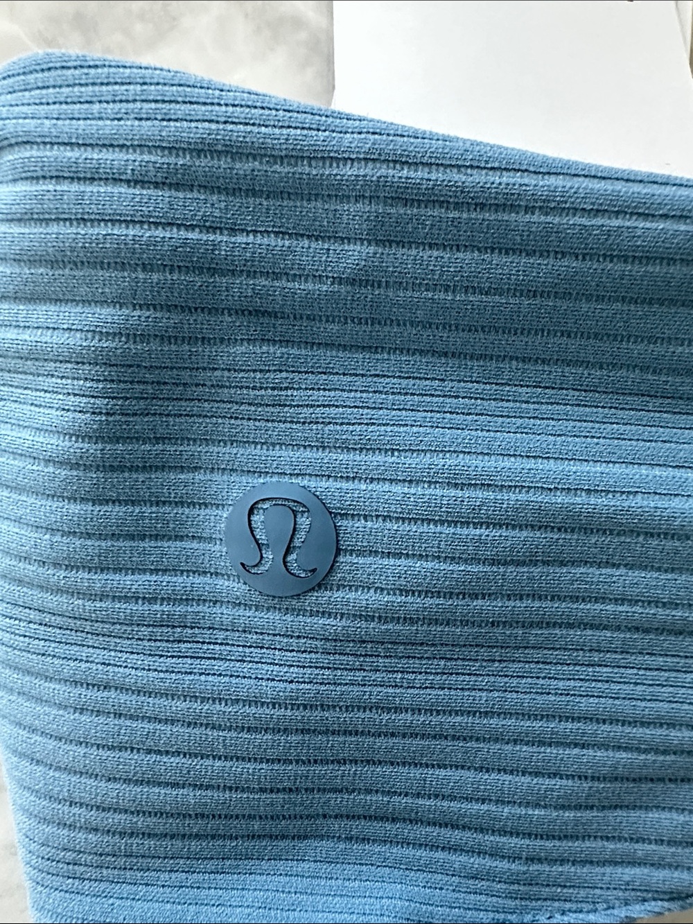 lululemon athletica Ribbed Nulu Twist-Front Headband — Utility Blue - Picture 5 of 5